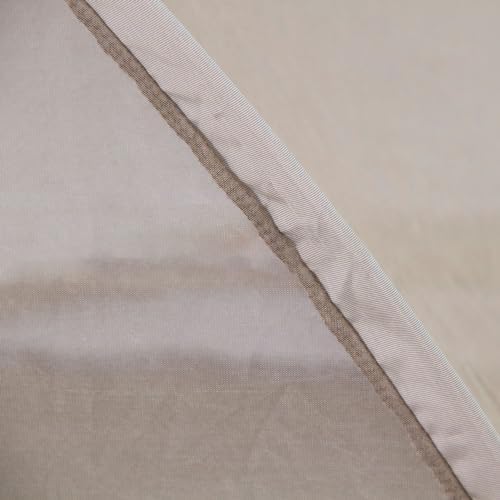 Faraday Fabric Radiation Shielding Bed Brown Canopy - Circle EMF Protection, Block 5G, Radiation Shielding Sleep, Medium