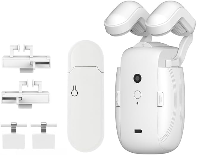 AutoDraw Pro Curtain Opener: 45dB Library-Quiet, 4000mAh Battery(6 Months), 3-Way Control (App/Voice/Remote), Fits U/T Tracks & Roman Shades, Alexa/Google Home (1 Pack)