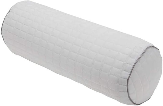 Kingnex Bolster Roll Pillow for Sleeping on Back or Side Under Knee to Relief Lower Back Pain Between Legs for Side Sleepers Cylinder Pillow with Removable Cooling Cover 18x6