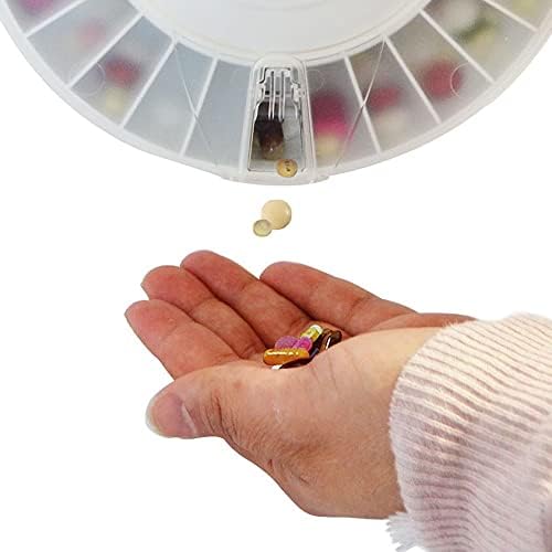 e-Pill MedTime Pro - Secure Locked Automatic Pill Dispenser with Clear Lid for Easy Monitoring and Reliable Medication Management