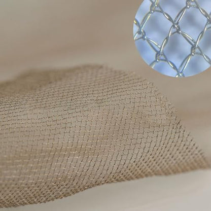 Faraday Fabric Radiation Shielding Bed Brown Canopy - Circle EMF Protection, Block 5G, Radiation Shielding Sleep, Medium