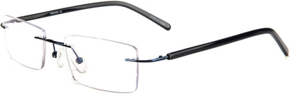 FONHCOO Blue Light Blocking Glasses Anti Blue Ray Unisex Lightweight Rimless Frameless Rectangle Computer Gaming Glasses