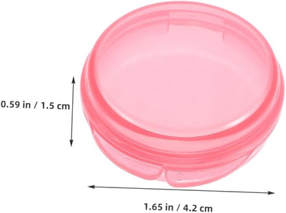 Baluue 3pcs Round Pill Organizer Portable Daily Medicine Dispenser for Travel Sealed Compartments for Vitamins and Medication for Home and Outdoor Use