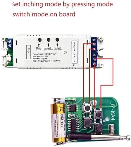 Zigbee 2 Channel 5V 12V Smart Relay Switch,Adjustable Self Lock and Momentary Interlock Working Mode,Works with Tuya eWelink Zigbee Gateway, Alexa, Google Home (ZigBee Hub Required)