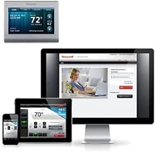 Honeywell TH9320WF5003 Wi-Fi 9000 Color Touch Screen Programmable Thermostat, White with Extended 5-Year Warranty