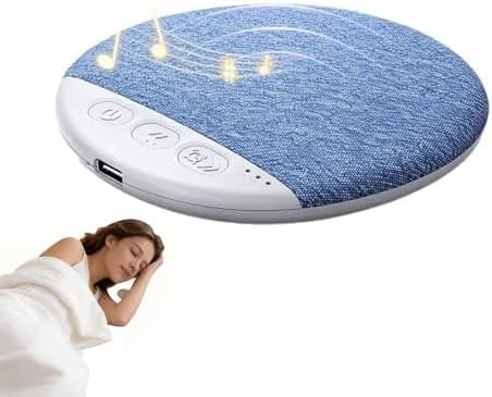 Sleep Pillow Speaker, Pillow Speaker with White Noise Timer Sleep Aid with Stereo Bass Private Sleep Headphones Under Pillow Speaker for Peaceful Nights (Style A)