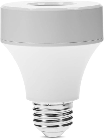 WiFi Control Light Bulb Base Switch - Smart Lamp Holder Adapter for Wireless Control - Compatible with Android & iOS - Schedule On/Off Timer - E26/E27 Socket