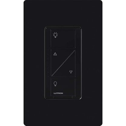 Lutron Caseta Original Smart Dimmer Switch (Lutron Smart Hub Required), for LED Lights, 150 Watt, Single-Pole/3-Way, No Neutral Required, PD-6WCL-BL-2-Pack, Black