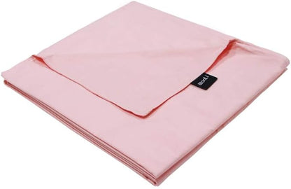 ZonLi Duvet Cover for Weighted Blanket (Light Pink, 48" x 72"), Breathable Soft Duvet Cover Queen Size Removable Cooling Comforter Cover for All Season