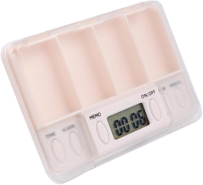 NOLITOY 3pcs Pill Reminder Organizer Alarm Clock Function Portable Medication Storage Box for Seniors Capacity Medicine to Use Pill Dispenser for Daily Reminders