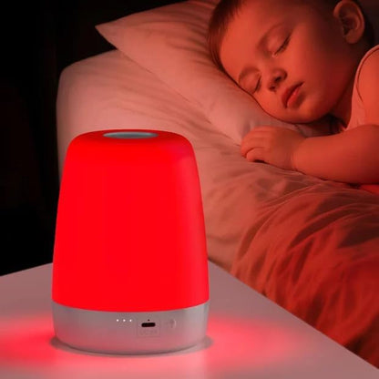 Baby Red Light Night Light: 670m Red Light Therapy for Sleep in Bedroom & Nursery - Stimulates Melatonin Production for Deeper Sleep for Adults & Kids (White)
