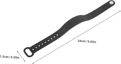 Wristband with Pedometer Sleep Black Ultra Thin Design Real Temperature Display LED Screen USB Rechargeable Fitness Tracker for Daily Activity