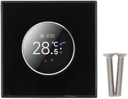 Smart Thermostat for Home, Programmable Bluetooth Temperature Regulator with 1.32in TFT Screen, Knob Control Diameter 1.81in, 95~240V AC Control Via Cell Phone or Smart Voice