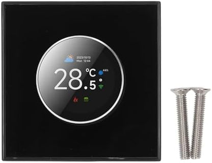 Smart Thermostat for Home, Programmable Bluetooth Temperature Regulator with 1.32in TFT Screen, Knob Control Diameter 1.81in, 95~240V AC Control Via Cell Phone or Smart Voice