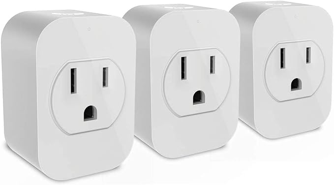 eco4life Smart Outlet, Mini WiFi Plug, Compatible with Alexa, Google Home, No Hub Needed, App Remote Control, Set Timer, UL Certified (3 Pack)
