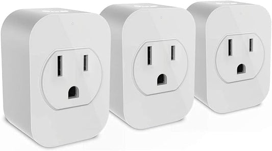 eco4life Smart Outlet, Mini WiFi Plug, Compatible with Alexa, Google Home, No Hub Needed, App Remote Control, Set Timer, UL Certified (3 Pack)