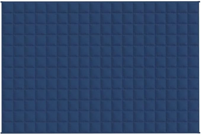 Blue Weighted Blanket 4.8 kg for Adults, 53.9 x 78.7 Inches, Breathable Polyester Microfiber with Hypoallergenic Glass Beads Fill, Deep Touch Pressure for Calming Effect