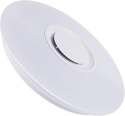 HOREVO Premium Ceiling Lights with Bluetooth Speaker 19.7-inch 36W, Dimmable 95-265V Modern Smart Home Party Light, Brightness and Music via Phone APP (Remote Includes)