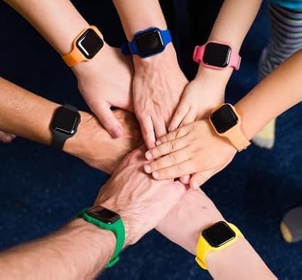 Vibrating Alarm Watch, Potty Training Watch Water Resistant Medical Reminder Wristband with Timer (Dark Green)