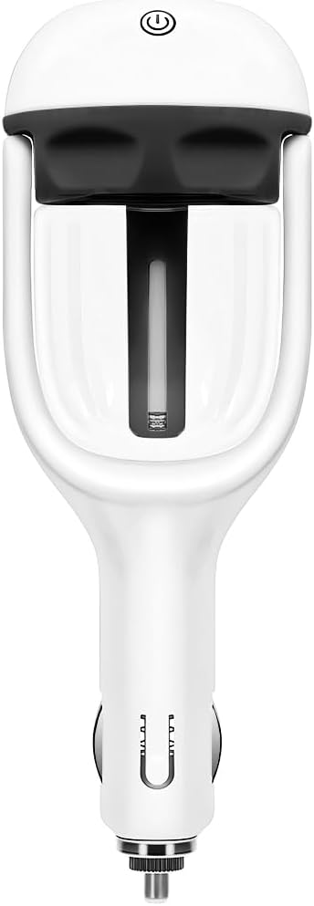 Car Mini Humidifier, Auto Shut-Off 180-Degree Rotation Small Vehicle Purifier Diffuser for Travel, Portable Plug-in Compact Automotive Air Humidifier, Universal for Most Vehicles (Black)