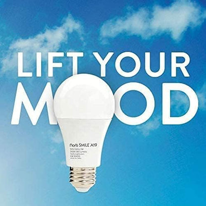 Norb NorbSMILE Full Spectrum Light Bulb - Sunlike Premium A19 Wellness LED. Boosts Energy, Mood & Performance. Supports Circadian Rhythm. Near-Perfect Color Rendering. Patented. US Based (1-Pack)
