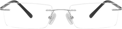 FONHCOO Blue Light Blocking Reading Glasses Anti Blue Ray Unisex Lightweight Rimless Frameless Computer Glasses