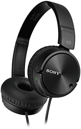 Sony MDRZX110NC Noise Canceling On Ear Headphones, Black, Wired
