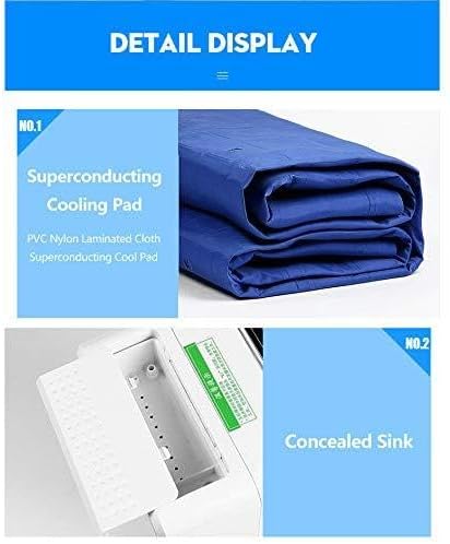 Electric Water Cooling Mattress Pad 160x140cm – Ice Bed Cooler System for Hot Sleepers and Night Sweats, Ideal for Home, Dorm, Apartment, or Hostel Use in Summer