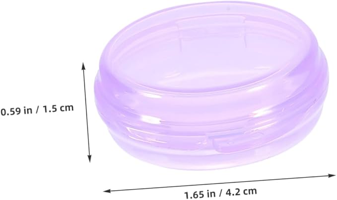 Baluue 3pcs Round Medicine Organizer Compact Pill Dispenser for Travel Material for Daily Medication Management and Storage