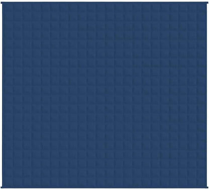 King Size Blue Weighted Blanket 86.6 x 92.5 in 24.3 lb for Soothing Comfort and Relaxation, Breathable Brushed Polyester Microfiber, Hypoallergenic Quilted Bedding