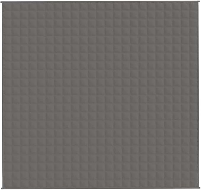 Weighted Blanket Grey 100% Brushed Polyester Microfiber King Size 86.6x92.5 Inches 33.1 lb for Anxiety Relief and Deep Sleep, Breathable Fabric with Even Weight Distribution