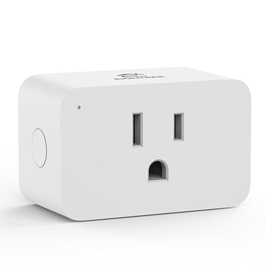 EIGHTREE Zigbee Smart Plug 15A, Energy Monitoring, 𝗭𝗶𝗴𝗯𝗲𝗲 𝗛𝘂𝗯 Required, ETL Certified, Smart Plugs That Compatible with Alexa & Home Assistant & SmartThings, 1 Pack