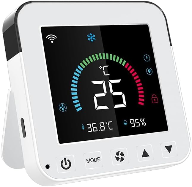 Smart Air Conditioner Controller, WenzhiIoT WiFi Thermostat for Mini-Split,Window,Portable AC&Heat Pumps Tuya Smart Life Wireless Remote Compatible with Alexa Google Home