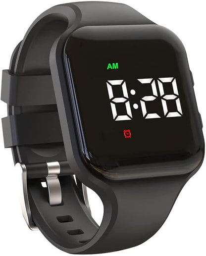 Vibrating Alarm Watch Rechargeable 15 Alarm Reminder Wristband Potty Training Watch with Lock Screen