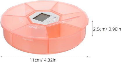 2pcs Travel Pill Case: Automatic Pill Dispenser with Alarm for Elderly - Travel Medication Organizer with Timer Reminder