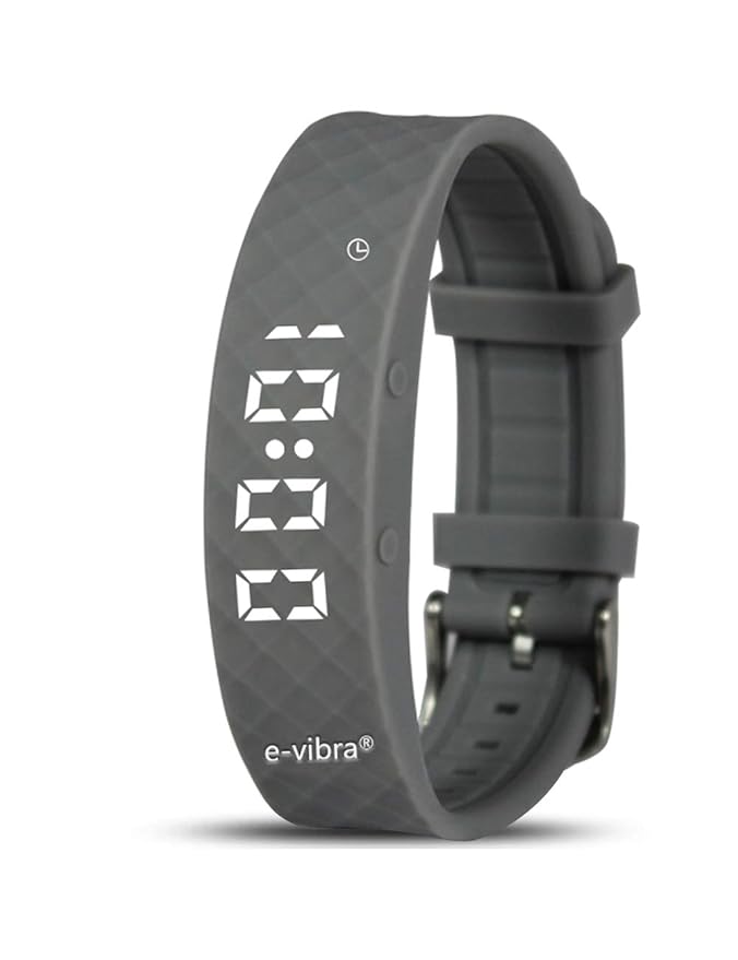 Potty Training Watch - Rechargeable Silent Vibrating Wristband - Medical Reminder Watch - with Timer and 15 Daily Alarms (Grey)