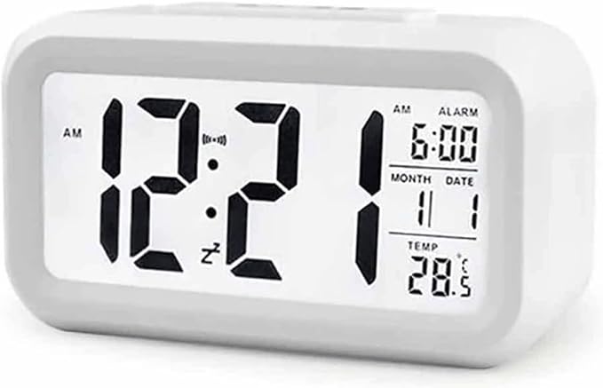 Alarm Clock for Bedroom,Wake Up Light Sunrise Alarm Clock for Kids,Smart Voice Alarm Clock, Smart Timer, Student, Electronic Warning Machine