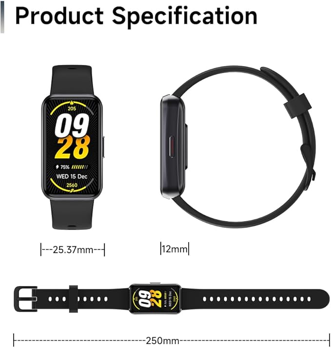 Fitness Trackers,Blood Oxygen Heart Rate Sleep Monitor,Smart Band 24/7 Health Monitoring,Calorie Pedometer Steps Counter Activity watchs/Notifications for iOS/Android