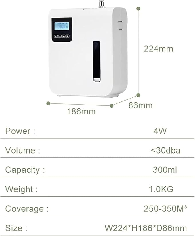 Smart WiFi Essential Oil Aroma Diffuser, App Control, Auto Timer, 300ml Tank, Covers 150m³, Perfect for Large Rooms & Business Use