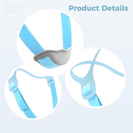 Anti Snoring Chin Strap, Breathable Anti Snore Device, Adjustable for Sleep, Comfortable, for Adults & Young People, Gray