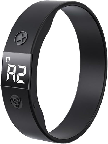 Vibrating Alarm Watch Water Resistant Wake Up Wristband Silent Medical Reminder Watch - with Timer and 8 Daily Alarms