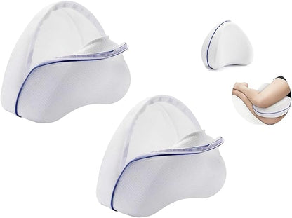 Replacement Pillow Cover for Contour Legacy Leg & Knee Foam Support Pillow-Cover ONLY (White) (2)