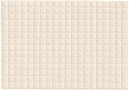 vidaXL Weighted Blanket Light Cream