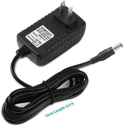 12V AC/DC Adapter for Charging WiiM Smart Wake-up Light Sunrise Music Alarm Clock WWL001
