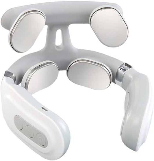 Neck Massager, 2026 2.0 Upgraded 4-Head Portable Neck Massager with Heat, 6 Modes 16 Levels for Home Relaxation & Personal Comfort, Ergonomic Design, Portable, Lightweight