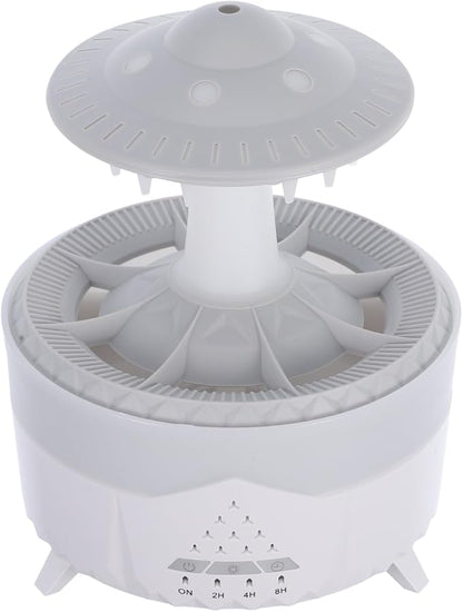 Cabilock Rain Cloud Humidifier, Aromatherapy Essential Oil Diffuser with Remote Control, Rain Sounds White Noise Humidifier, Waterfall Night Lights Sleep Aid Desk Lamp for Bedroom