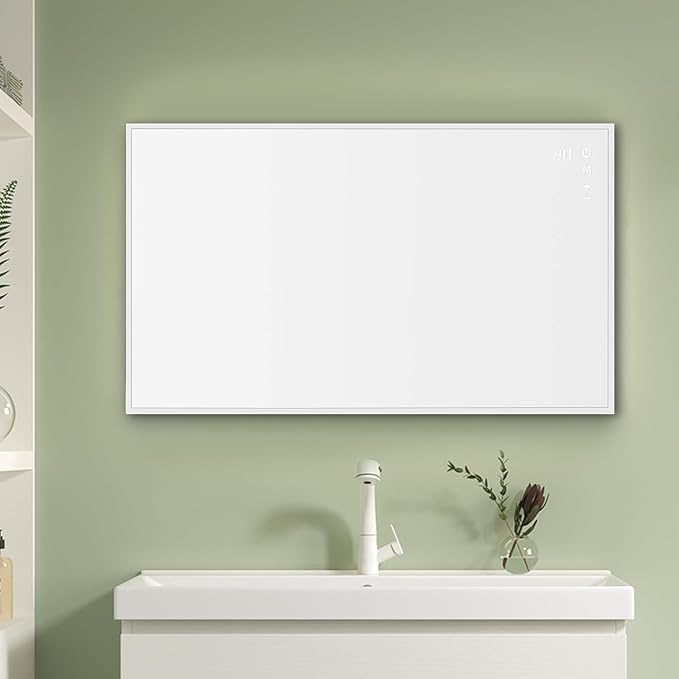 Space Heater for Indoor Use 300W – Wall-Mounted Smart Infrared Heating Panel Appliance with Thermostat, Overheating Protection, Energy Efficient