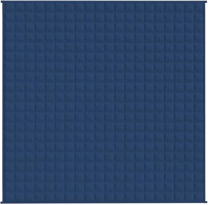 vidaXL Weighted Blanket in Blue - Material with Even Weight Distribution - Comfortable and Breathable Fabric - Ideal Sleeping Aid