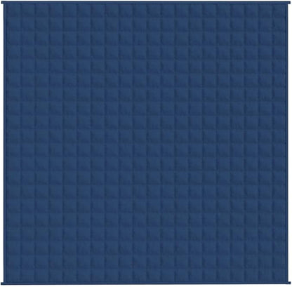 vidaXL Weighted Blanket in Blue - Material with Even Weight Distribution - Comfortable and Breathable Fabric - Ideal Sleeping Aid