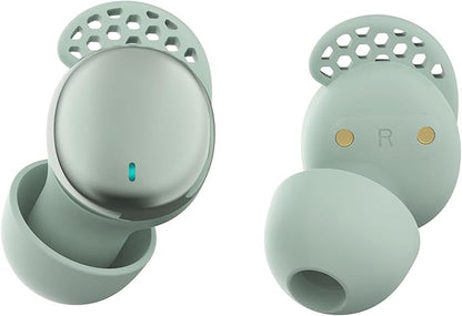 Sleep Earbuds for Side Sleepers, Wireless Noise Cancelling Sleep Headphones with Sleep Mode, LED Power Display, Comfort Fit for Sleeping, Working, Hiking (Mint Green)